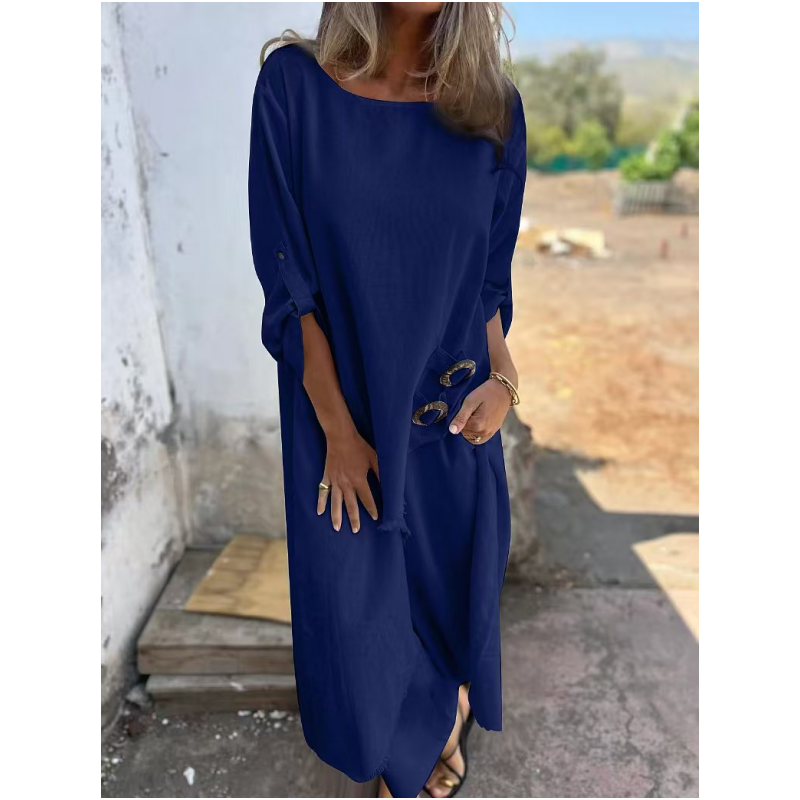 Poppy Women's Dress in a Cotton-linen Blend in a Relaxed Fit, photo 1