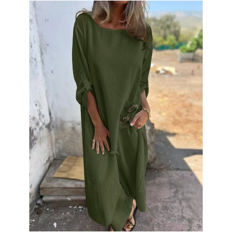 Poppy Women's Dress in a Cotton-linen Blend in a Relaxed Fit, photo 4