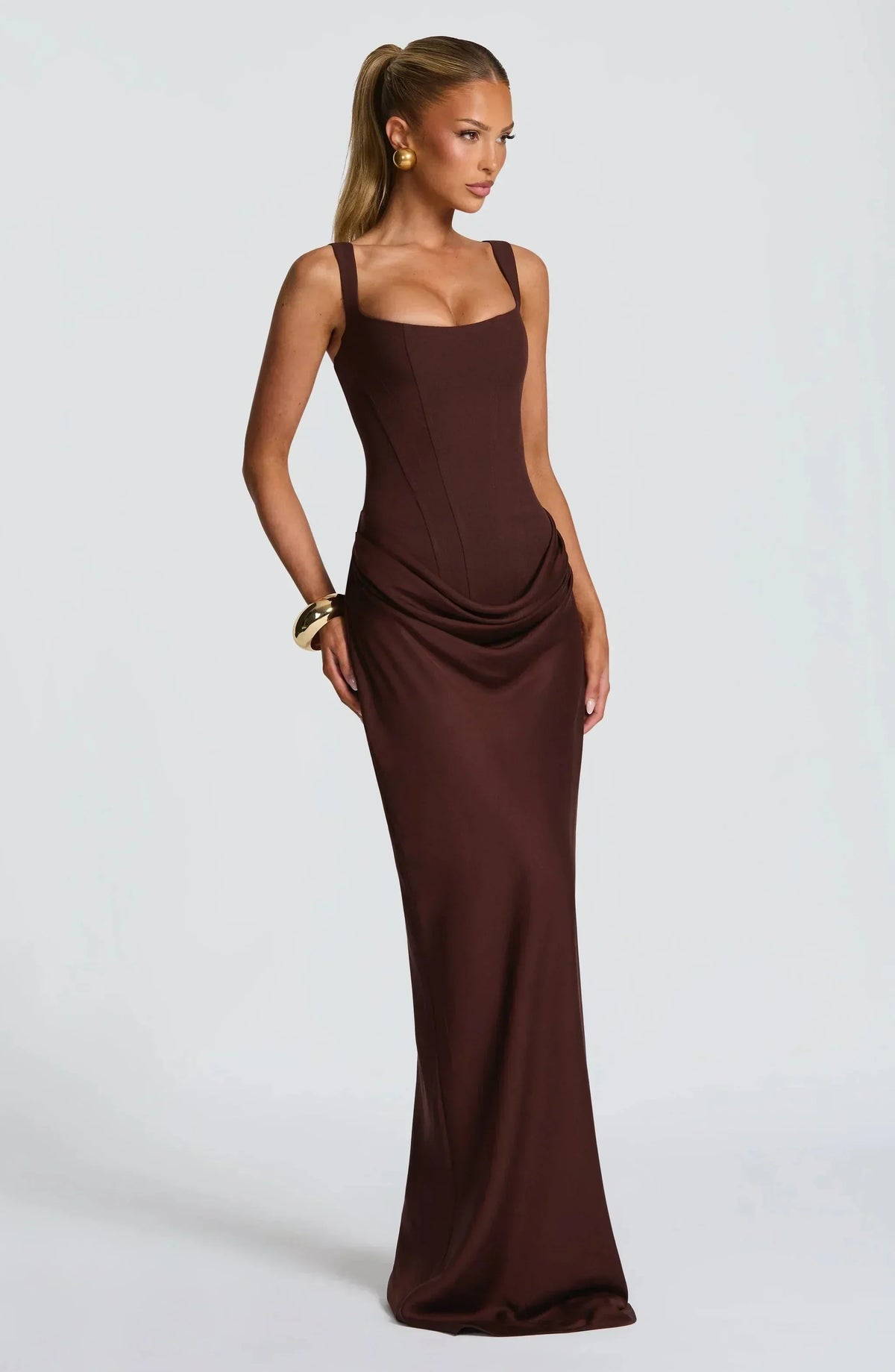 Rachel Women's Long Fitted Backless Dress, photo 3