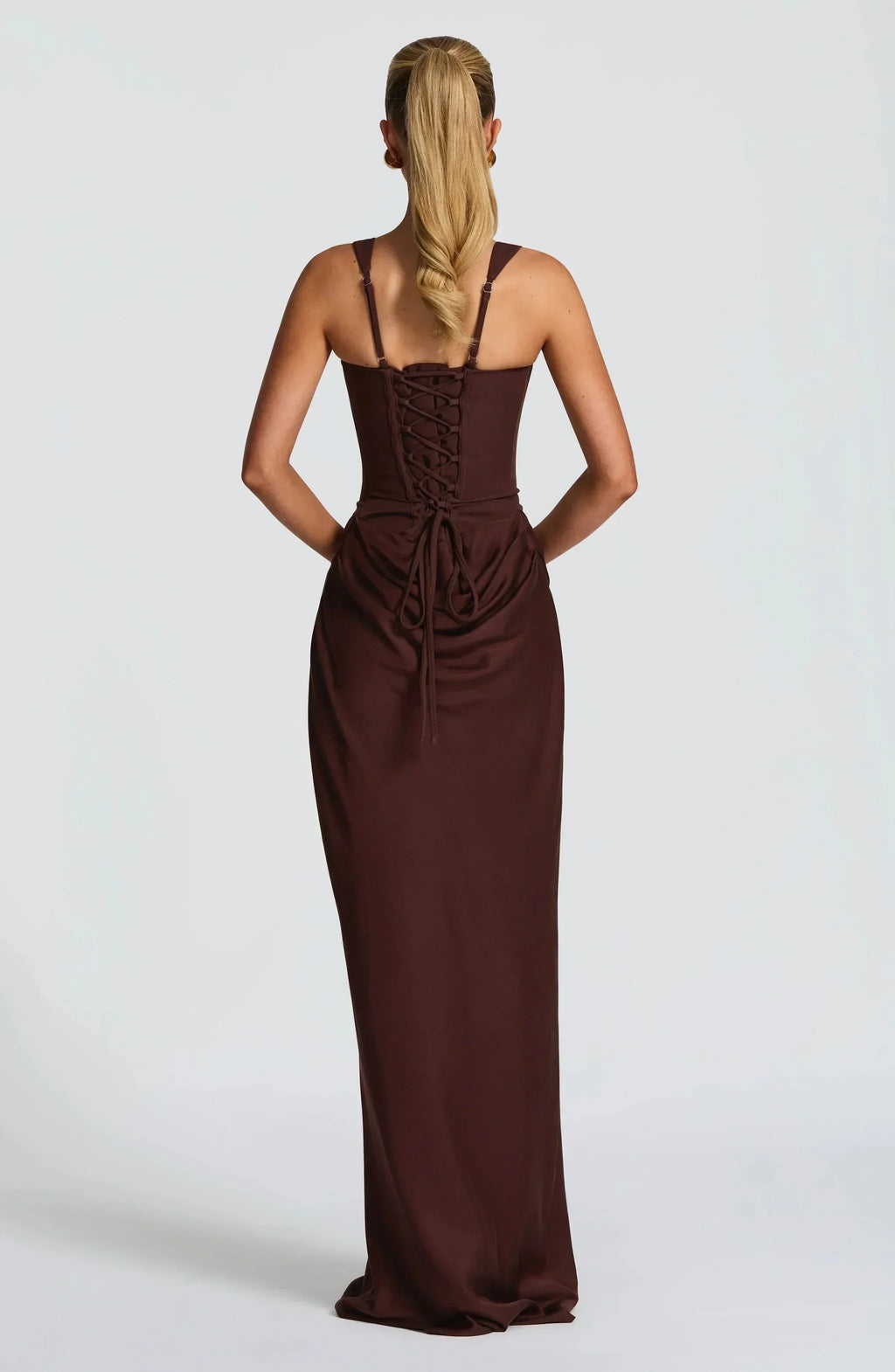 Rachel Women's Long Fitted Backless Dress, photo 4