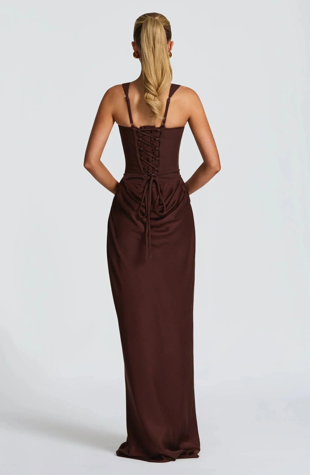 Rachel Women's Long Fitted Backless Dress, photo 4