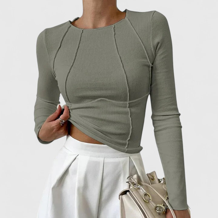 Rochelle Women's Top in a Slim Fit with a Round Neck, photo 4
