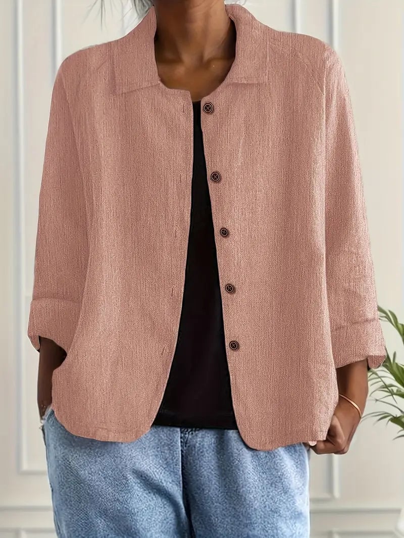 Ruthie Women's Top with a Classic Collar with Buttons, photo 1