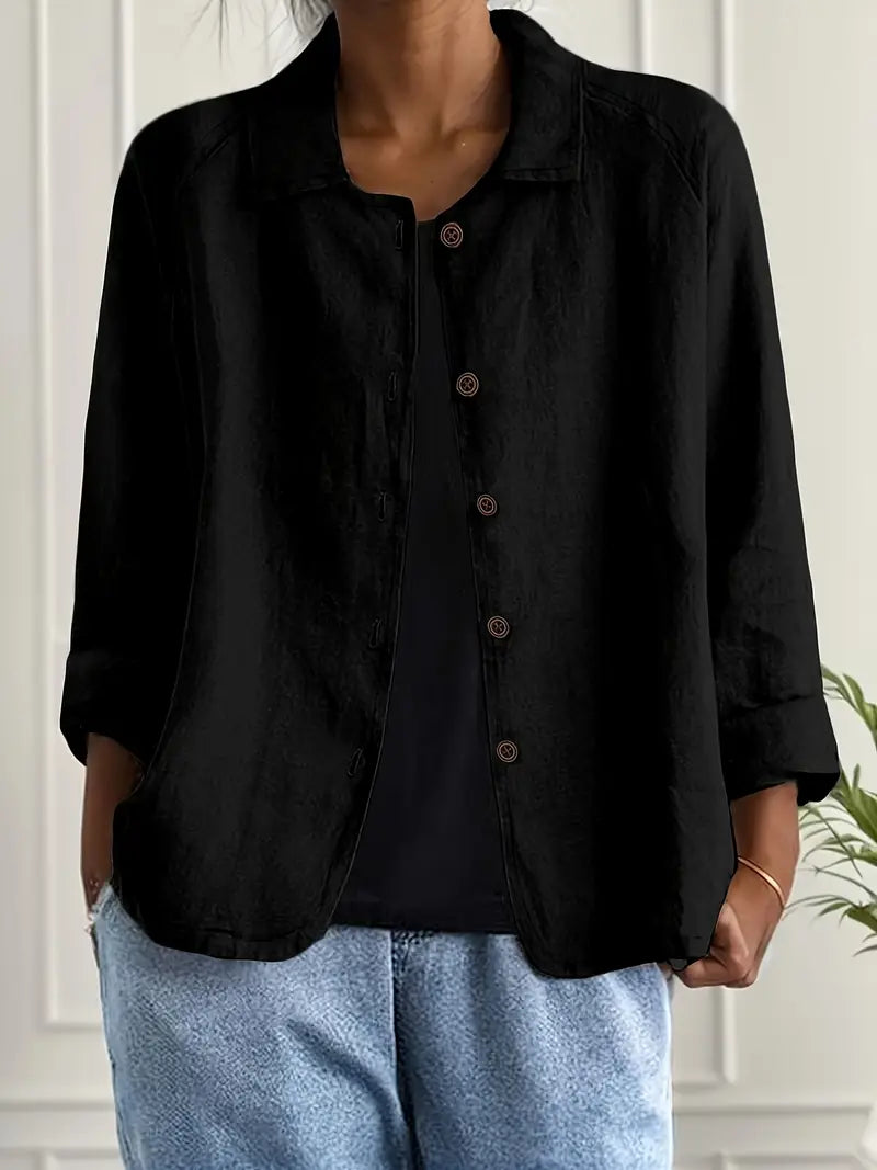 Ruthie Women's Top with a Classic Collar with Buttons, photo 4