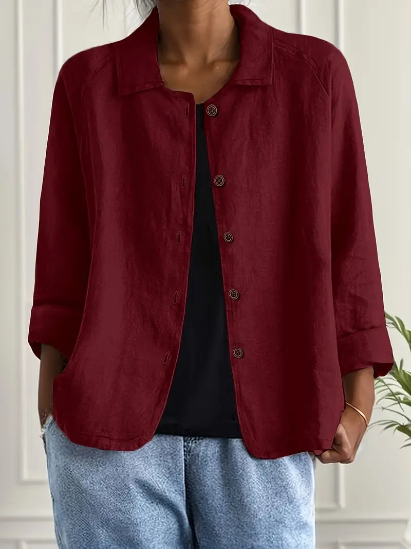 Ruthie Women's Top with a Classic Collar with Buttons, photo 5