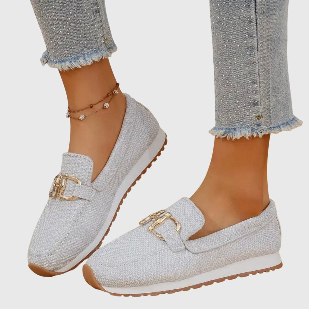 Sabine Women's Knit Loafer Trainers with Buckle, photo 10
