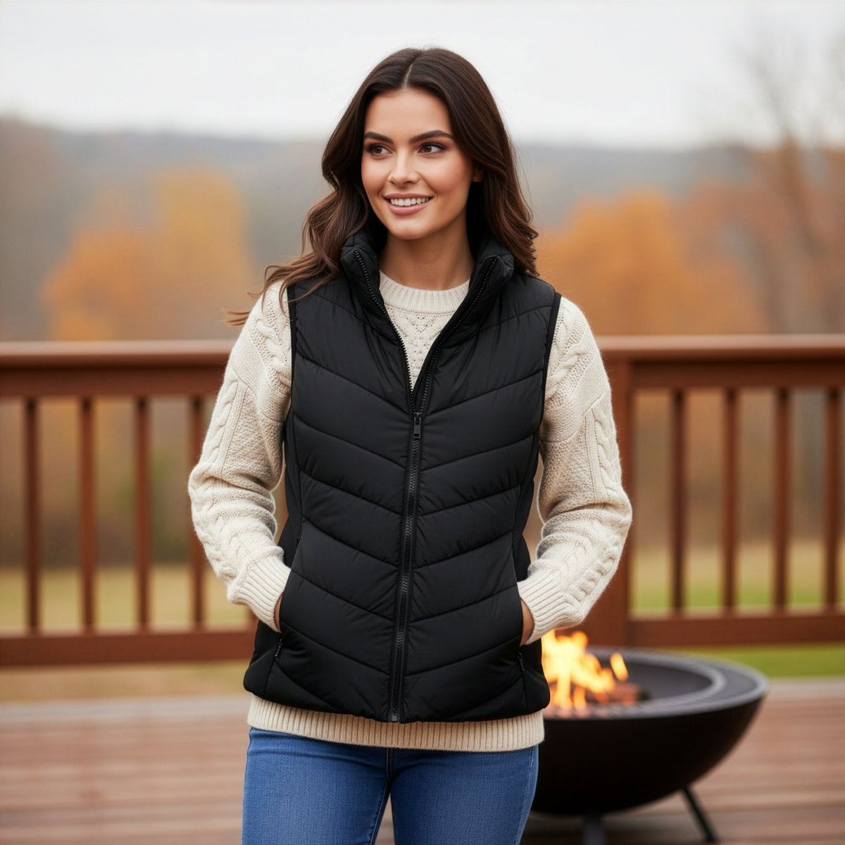 Sleeveless Puffer Gilet photo 19