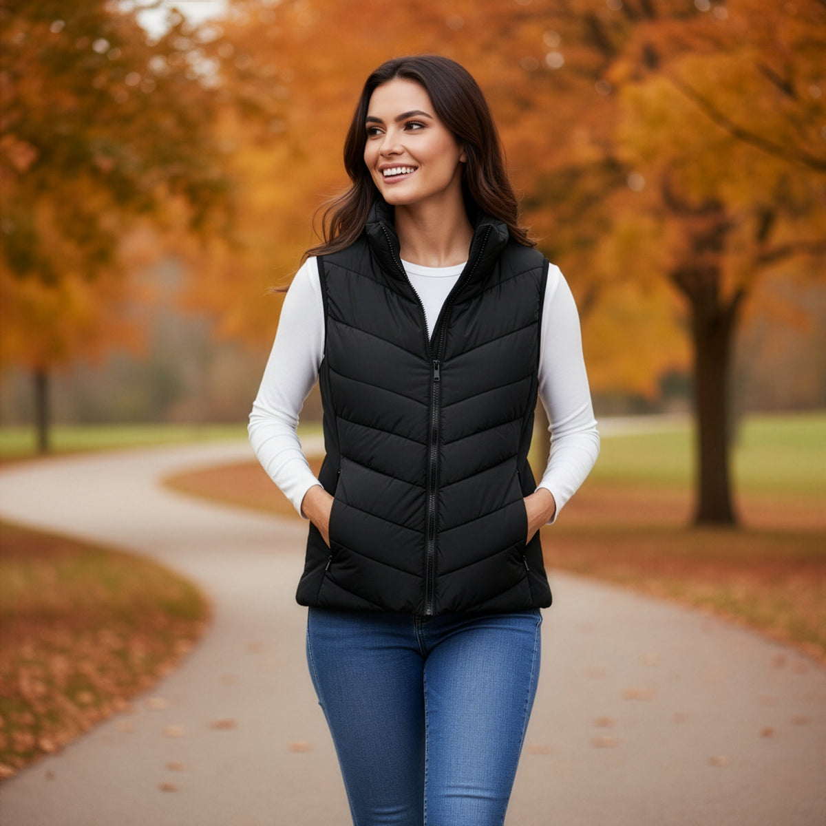 Sleeveless Puffer Gilet photo 21