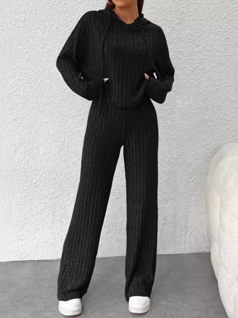 Striped Knit Hooded Set photo 4