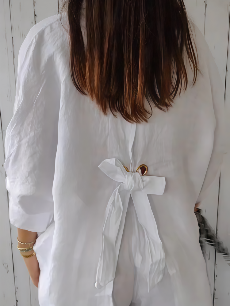 Sylvie | Linen Blend Shirt photo 9