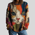 Tabitha Women's Top with Cat Patchwork Print, photo 1