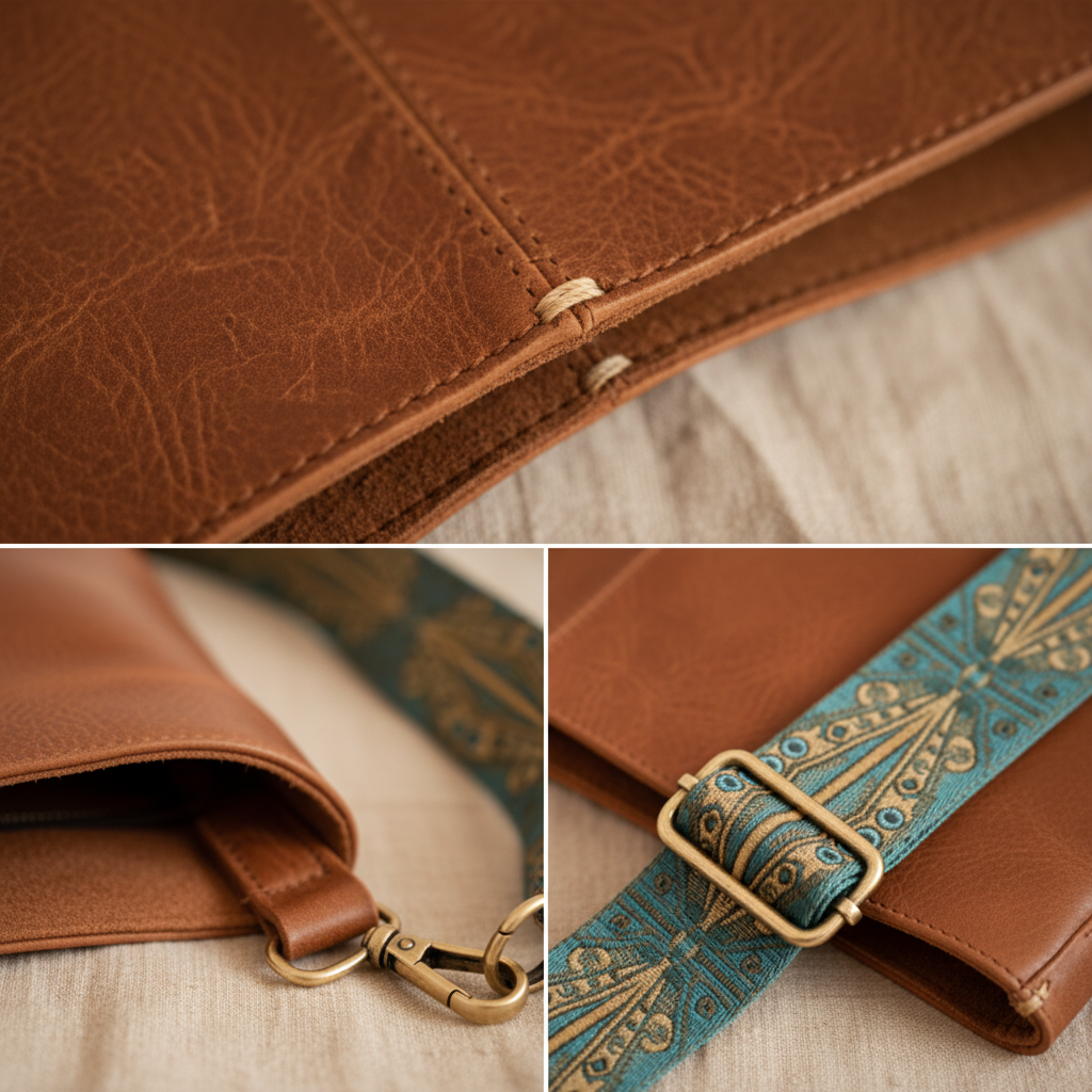 Thea Vintage Style Leather Bag, photo 8