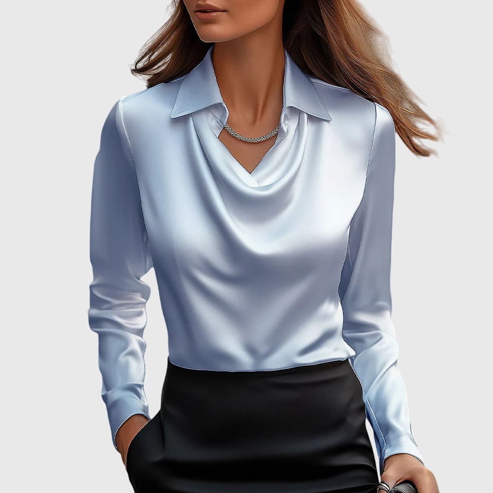 Tina Women's Blouse with a Classic Collar, photo 4