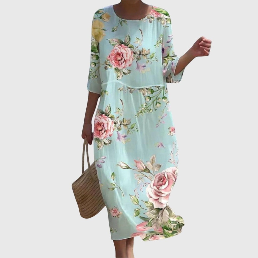 Ursula Women's Dress in Maxi Length with a Floral Print, photo 1