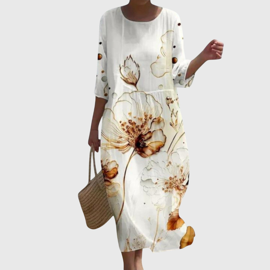 Ursula Women's Dress in Maxi Length with a Floral Print, photo 5