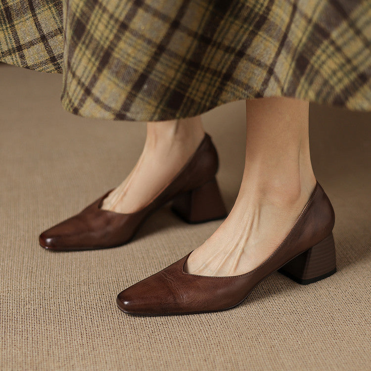 Zila | Leather Block Heels photo 11