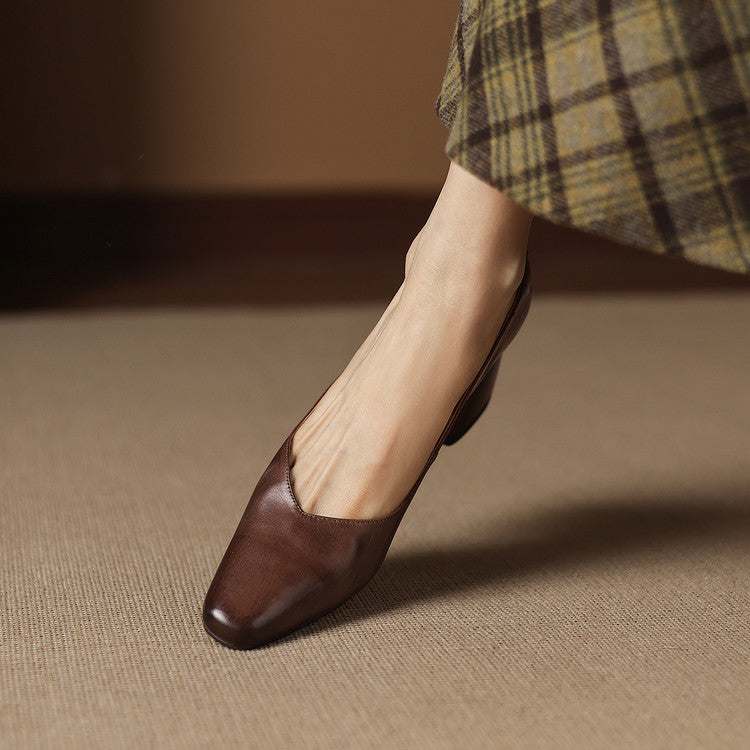 Zila | Leather Block Heels photo 12