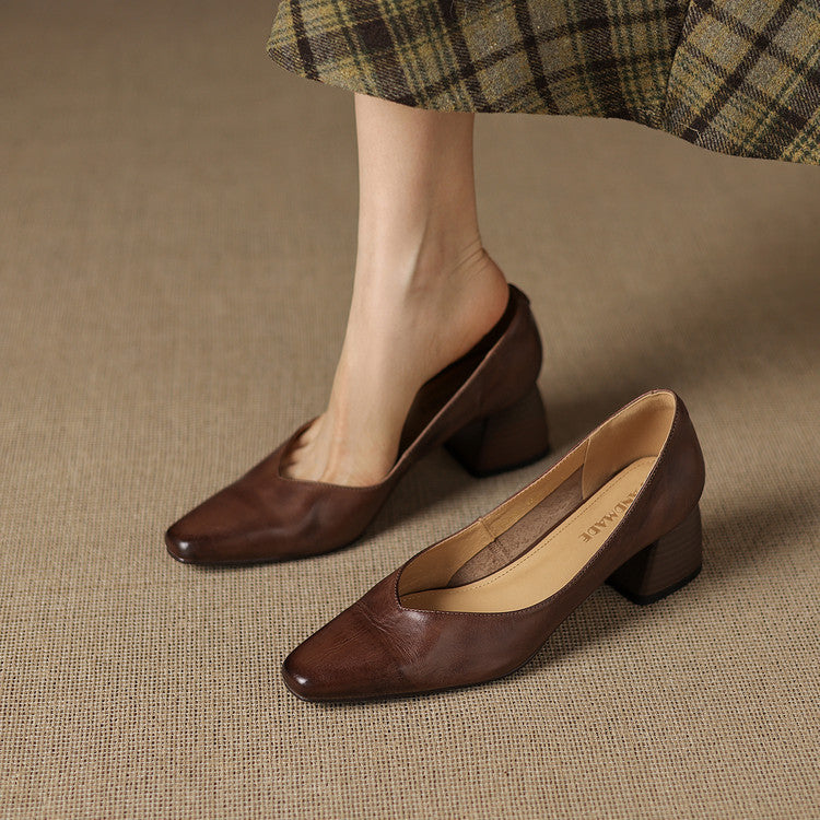 Zila | Leather Block Heels photo 13