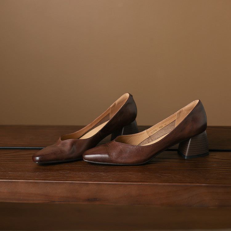 Zila | Leather Block Heels photo 16